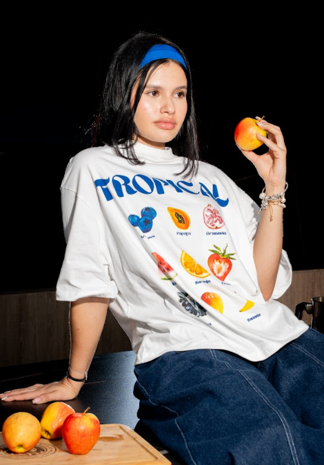 Pieza Tropical estilo Boxy Fit