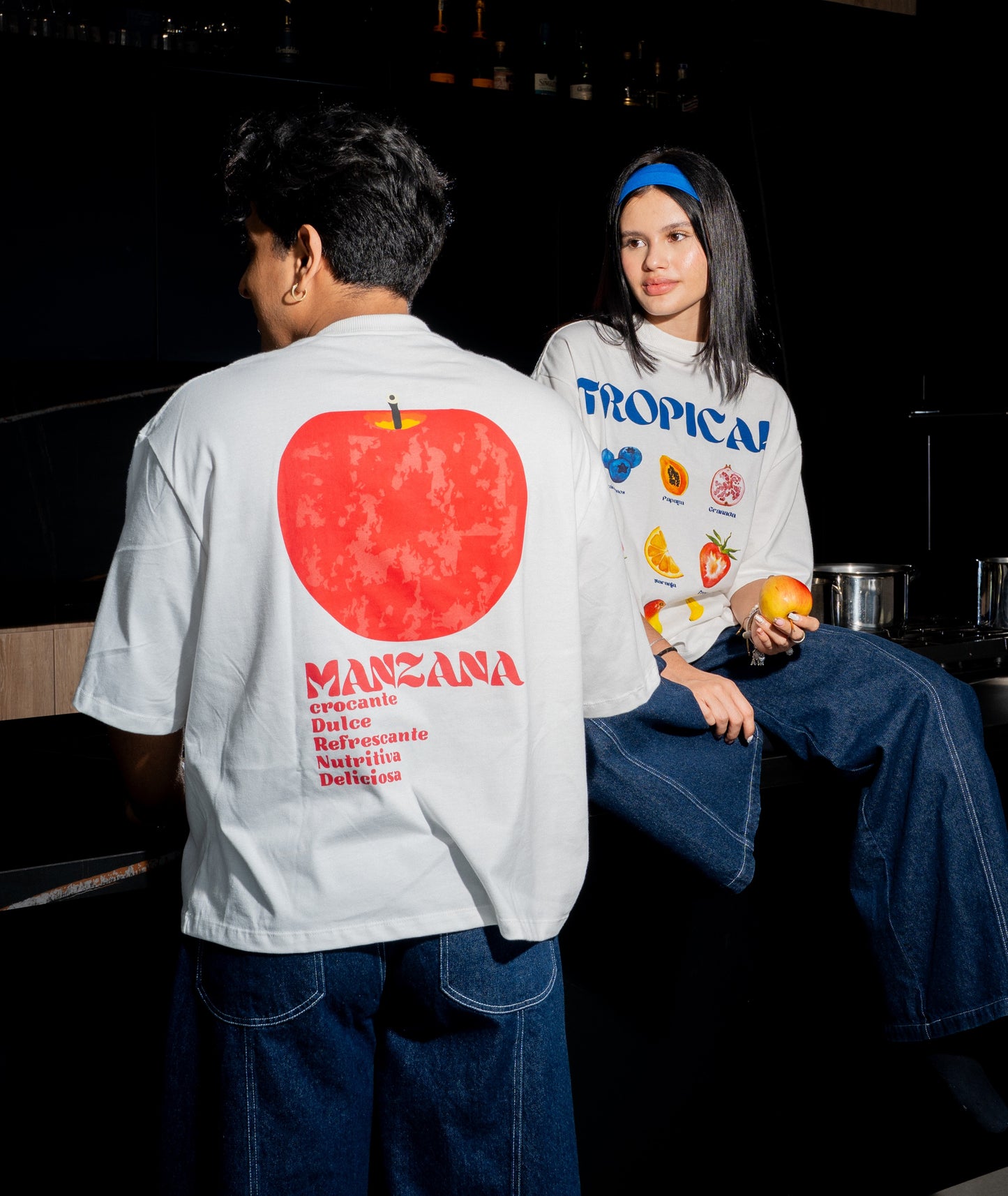 Colección tropical dúo de camisetas